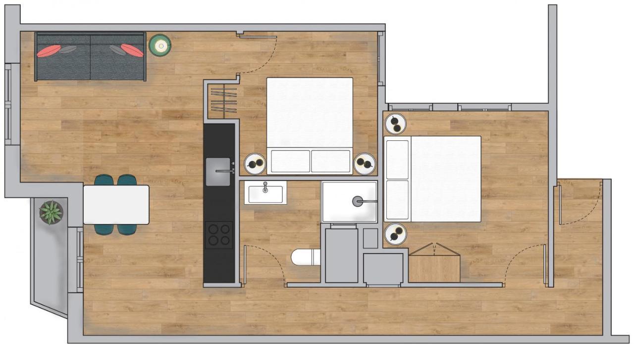 Urban Chill Apartments By Olala Homes لوسبيتاليت دي يوبريغات المظهر الخارجي الصورة
